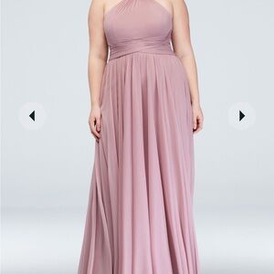 David's Bridal Halter Dress XS